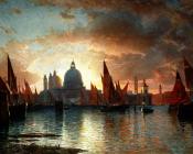 威廉 斯坦利 哈兹尔廷 : Santa Maria Della Salute Sunset